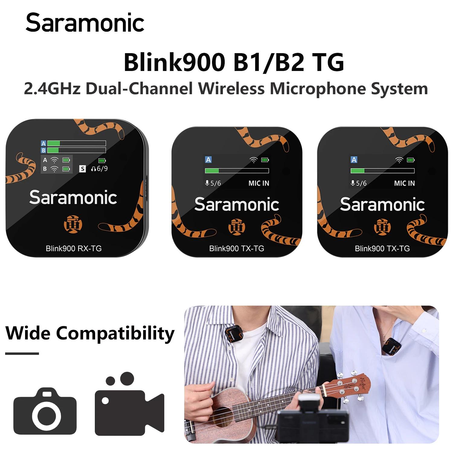 Saramonic-Blink900 B1/B2TG  ä 2.4GHz ܵ  ߸  ũ dslr ī޶ Ʈ Ʃ, Lavalier Lapel ũ Ʃ